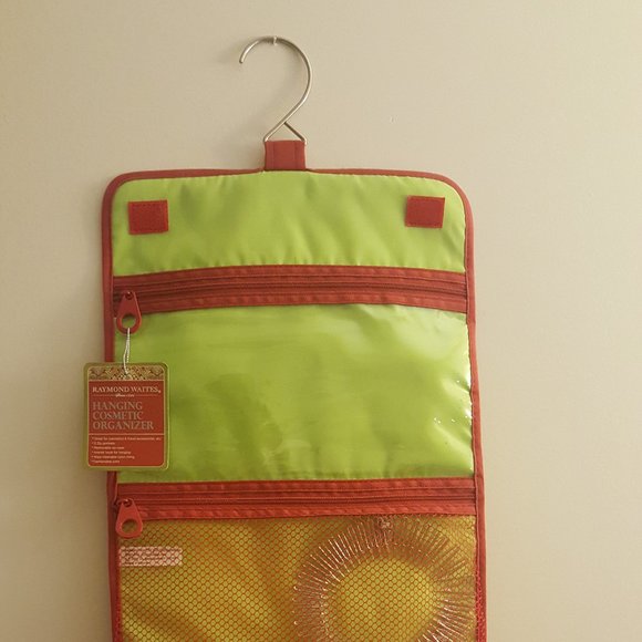 Hanging Cosmetic Organizer with velcro zip case - Picture 2 of 8